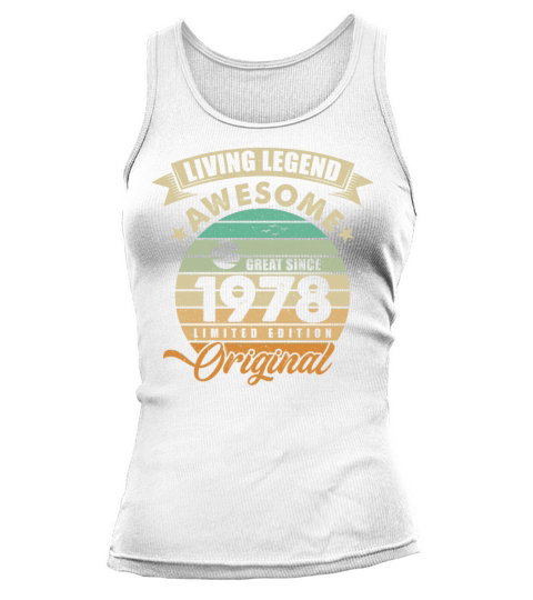 Vintaga 1978 Birthday Tank top Woman