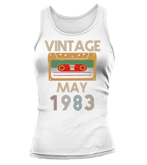 Vintage May 1983 Birthday Tank top Woman