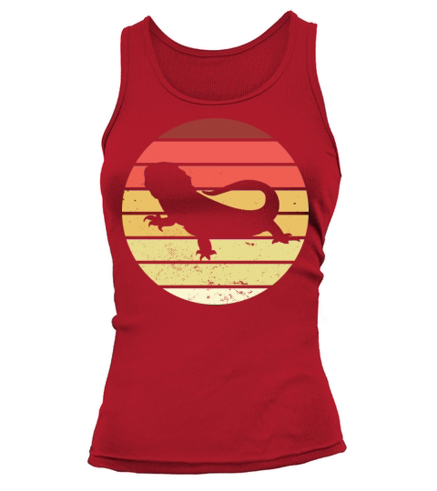 Vintage Retro Bearded Dragon Tank top Woman