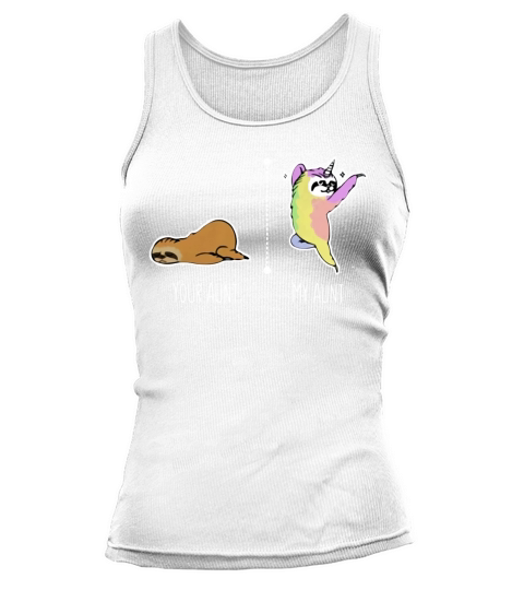 Your Aunt Sloth My Aunt Unicorn - Ladies Flowy Tank Tank top Woman