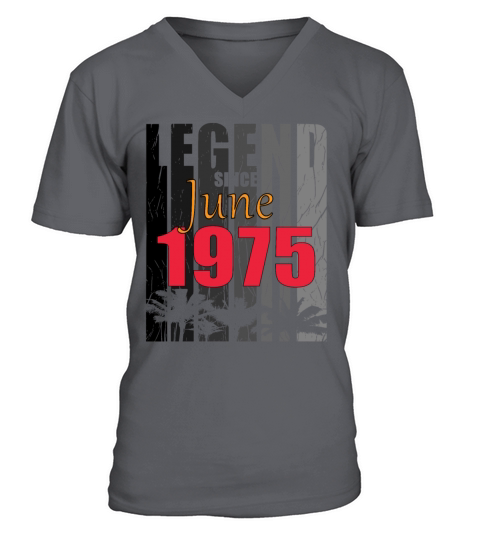 1975 vintage born in June gift V-Neck T-shirt