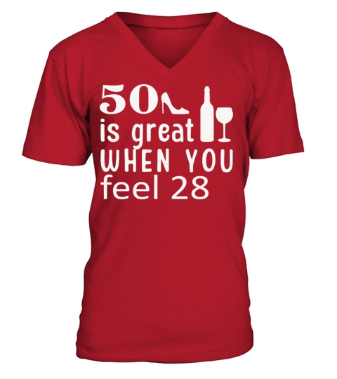 50th Birthday V-Neck T-shirt