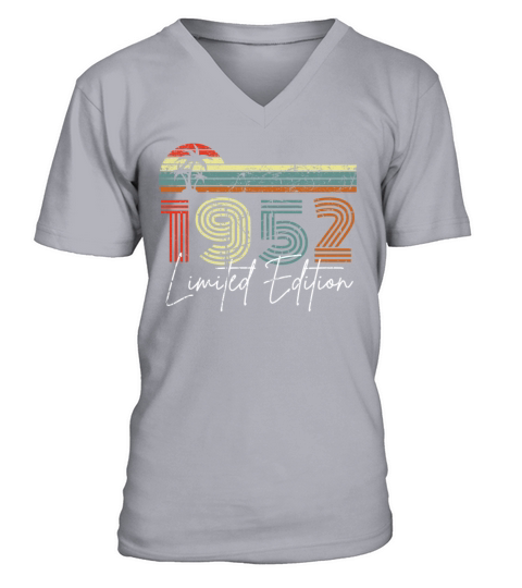 70 Years 1952 Vintage Limited Edition V-Neck T-shirt