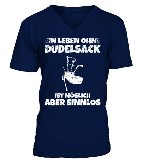 Bagpipe Bagpiper Gift V-Neck T-shirt