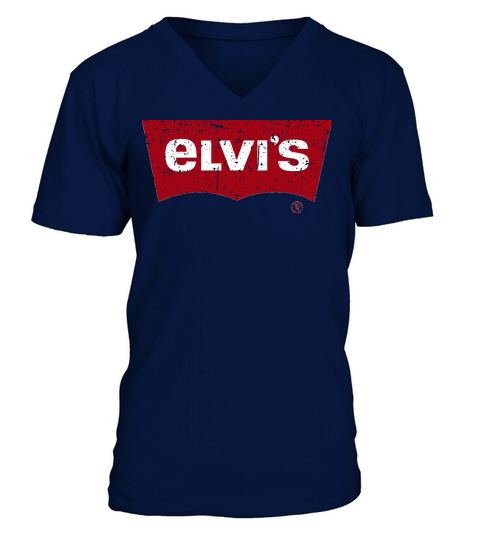 Elvis Levis Style District Vintage V-Neck T-shirt