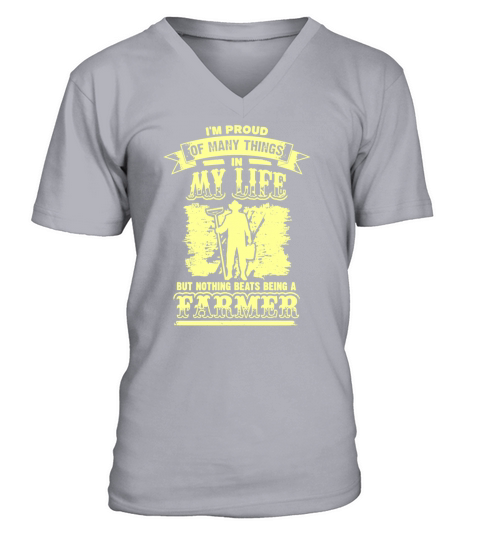Farmer - Im a proud Farmer T-Shirt V-Neck T-shirt