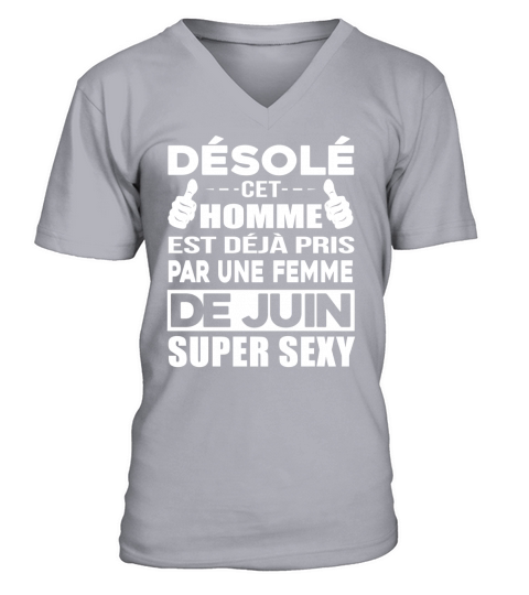 FEMME DE JUIN V-Neck T-shirt