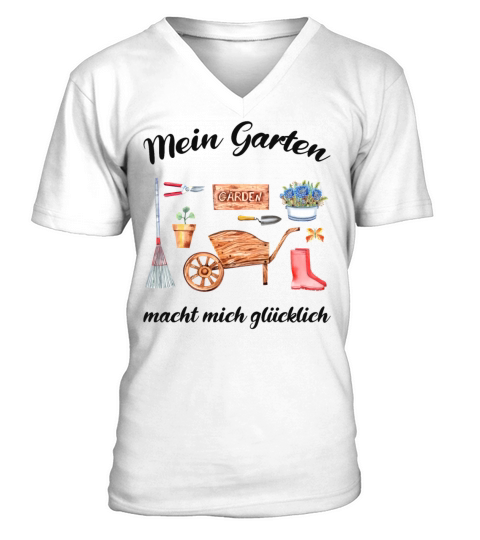 Garden Quote Hobby Gardener Gift Idea V-Neck T-shirt