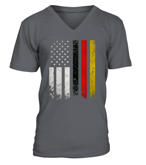 Germany Flag T-Shirt German America Flag Vintage Shirt V-Neck T-shirt