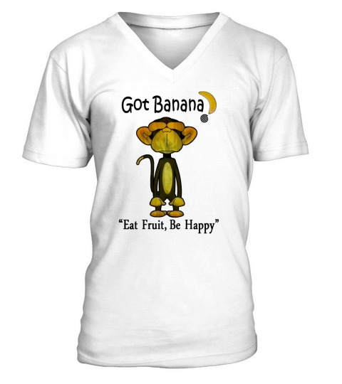 Happy Monkey V-Neck T-shirt