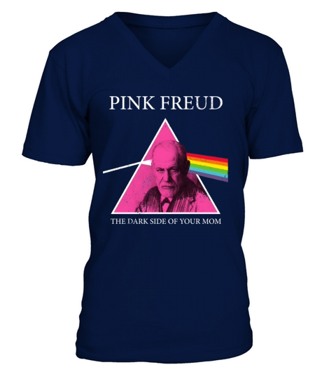 Pink Freud The Dark Side Of Your Mom V-Neck T-shirt