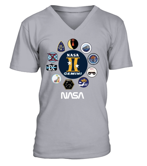 Project Gemini Missions Patch Badge NASA shirt V-Neck T-shirt