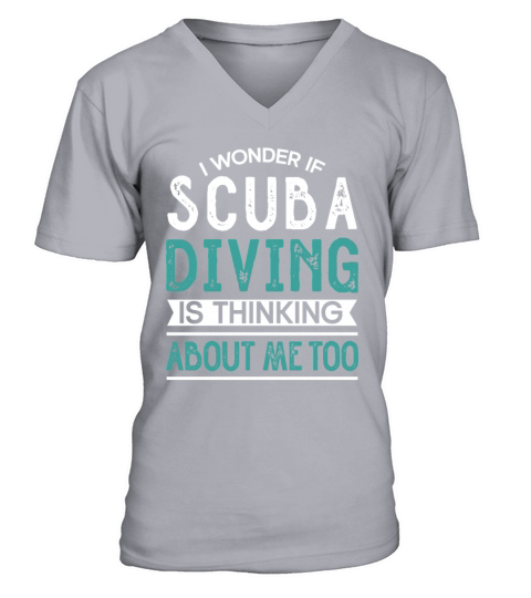 Scuba Diving Gift Underwater Lover Scuba Diver V-Neck T-shirt