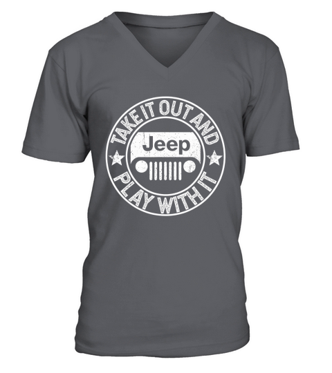 Take It Out And Play With It Jeep - Coffee Mug (colored) V-Neck T-shirt