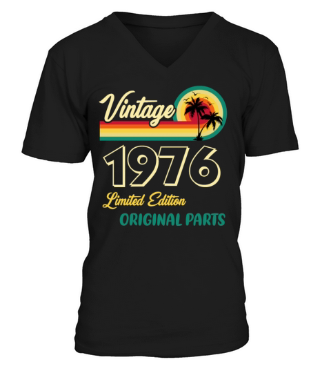 Vintage 1976 Limited Edition Original Parts V-Neck T-shirt