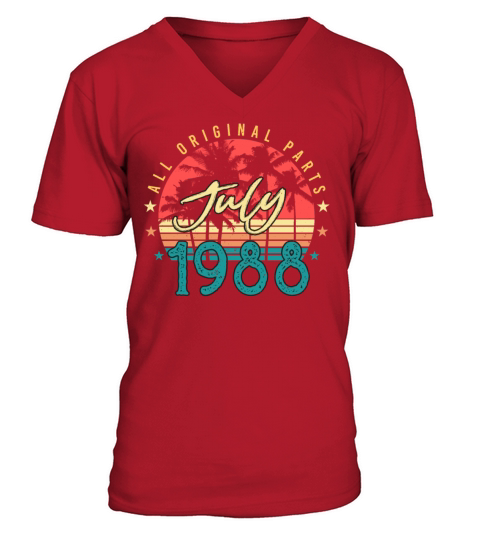 Year Of Construction 1988 July V-Neck T-shirt