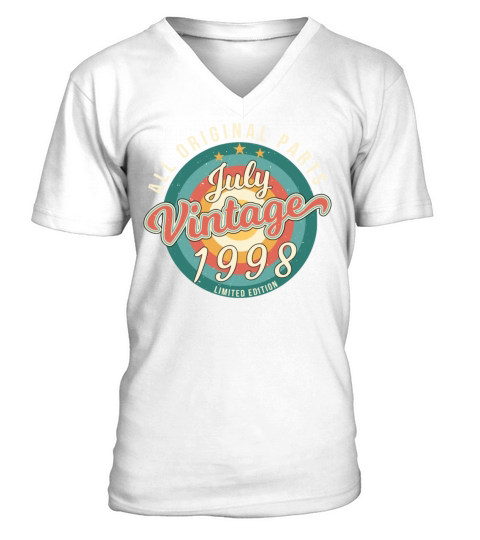 Year Of Construction 1998 In July V-Neck T-shirt