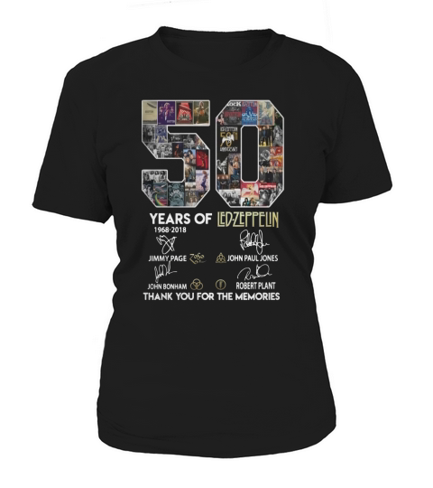 50 Years Of LedZeppelin Thank You For The Memories - Coffee Mug (colored) Women's T-Shirt