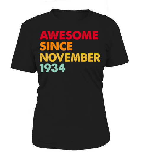 Awesome Since November 1934 88th Birthday Gifts Women's T-Shirt