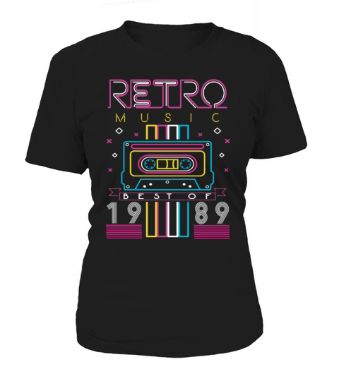 Best Of 1989 Retro Cassette Vintage Birthday Women's T-Shirt