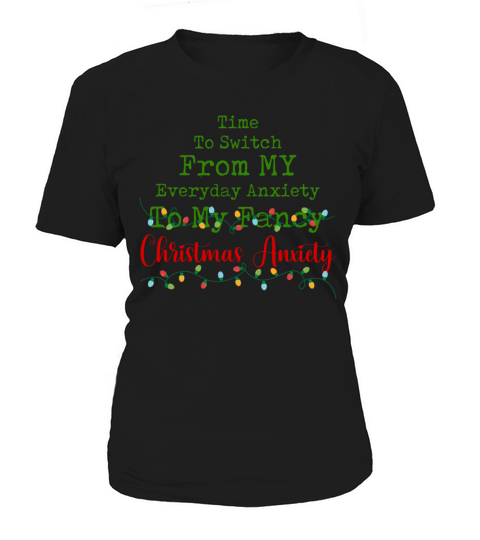 Fancy Christmas Anxiety Mental Health Matters Women's T-Shirt