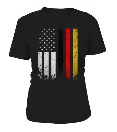 Germany Flag T-Shirt German America Flag Vintage Shirt Women's T-Shirt