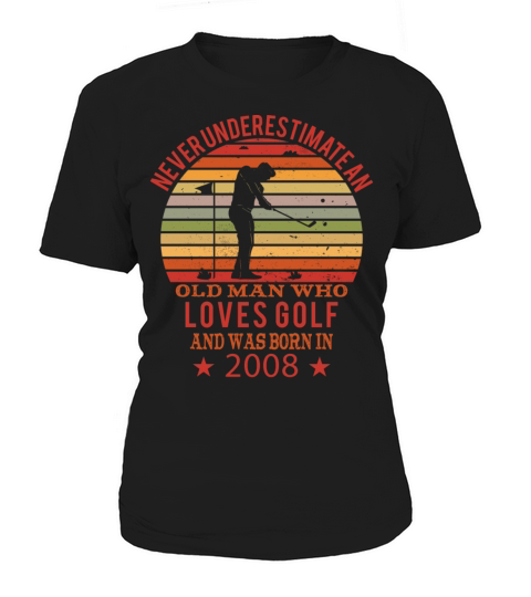 Golfing Golfplayers Vintage 2008 Birthday Women's T-Shirt