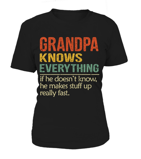 Grandpa Knows Everything Vintage 2020 Women's T-Shirt