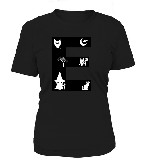 Halloween Alphabets Numbers Clipart E Women's T-Shirt