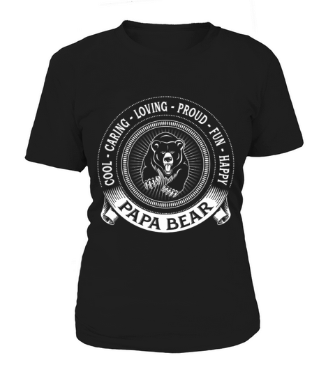 Happy Father Gift fiercely-protective-papa-bear - Daddy Hero Women's T-Shirt