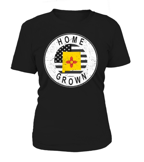 Land Map America US Flag Home Grown New Mexico Women's T-Shirt