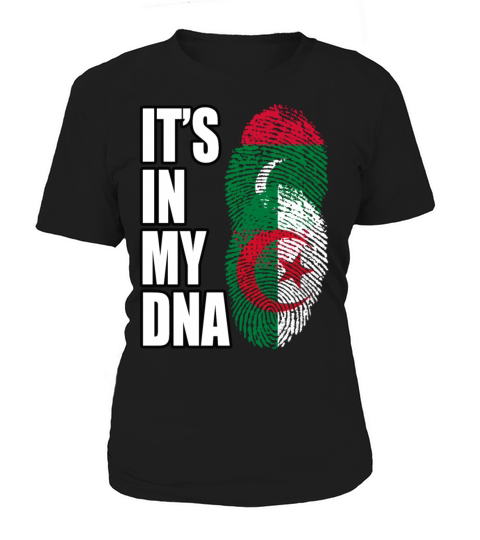 Maldivian And Algerian Mix Heritage DNA Flag Women's T-Shirt