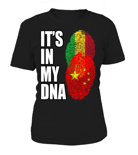 Malian And Chinese Mix Heritage DNA Flag Women's T-Shirt