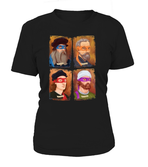 Renaissance Artists Ninja Turtles Women's T-Shirt
