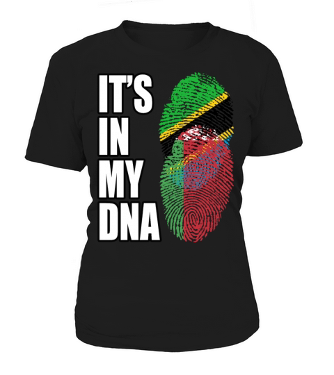 Tanzanian And Belarusian Vintage Heritage DNA Flag Women's T-Shirt