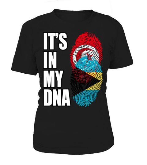 Tunisian And Bahamian Mix Heritage DNA Flag Women's T-Shirt